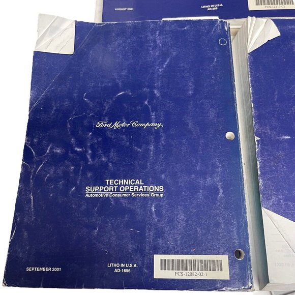 2002 FORD ESCORT WorkShop Manual Vol 1 Vol 2 Wiring Diagram Book Set Paperback - Picture 7 of 8